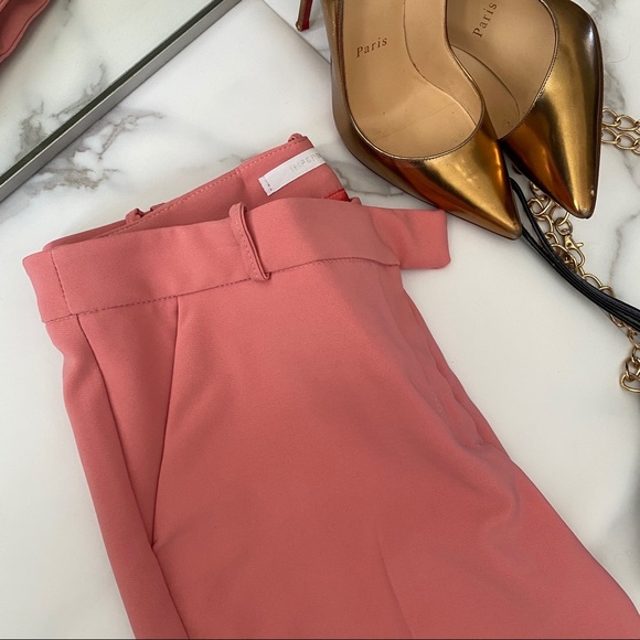 Pink high waisted trending pants trousers - Picture 5 of 8